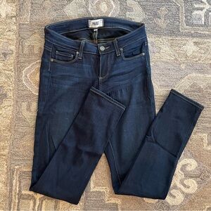 PAIGE Skyline ankle peg dark blue jeans size 26